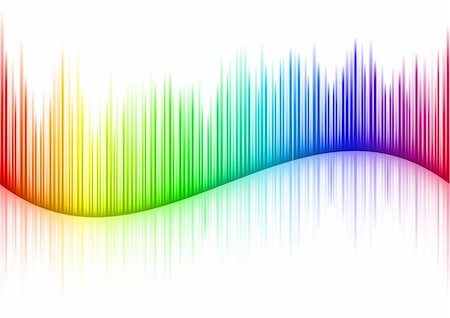 radio wave - Colorful Sound waveform (editable vector) on white Stock Photo - Budget Royalty-Free & Subscription, Code: 400-04724169