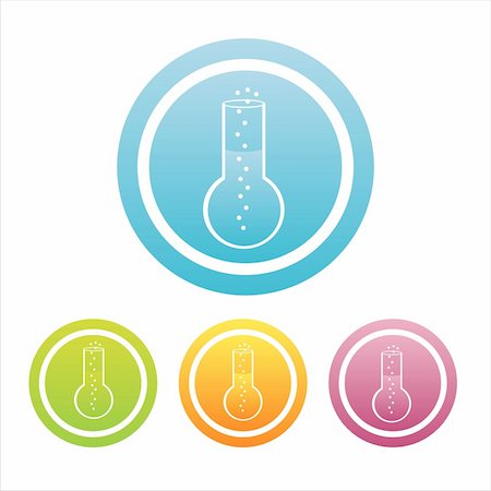 simsearch:400-05713485,k - set of 4 colorful chemical bottle signs Stock Photo - Budget Royalty-Free & Subscription, Code: 400-04725918