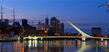 simsearch:400-07111236,k - Puerto Madero neighbourhood at Night, view, Buenos Aires, Argentina. Stock Photo - Budget Royalty-Free & Subscription, Code: 400-04727792