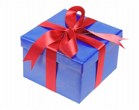 simsearch:400-04304378,k - present box with red ribbon bow isolated on white Photographie de stock - Aubaine LD & Abonnement, Code: 400-04728650