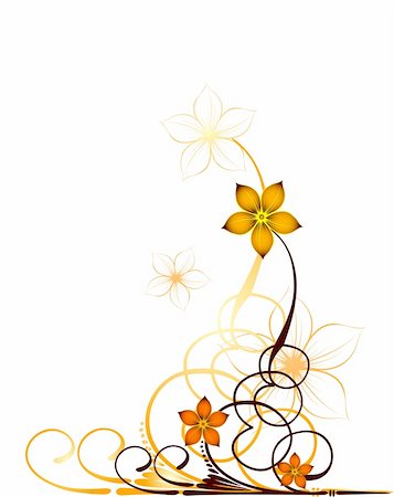 dvd silhouette - Autumn floral design on white background. Vector illustration Stock Photo - Budget Royalty-Free & Subscription, Code: 400-04720911