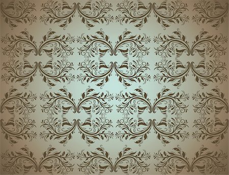 simsearch:400-04685787,k - Seamlessly Damask Wallpaper Stock Photo - Budget Royalty-Free & Subscription, Code: 400-04722310