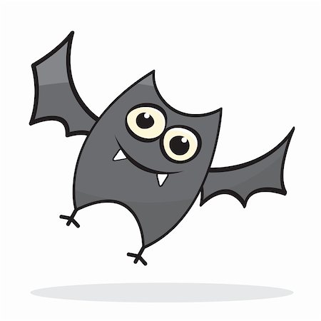 simsearch:400-05256623,k - Cute little cartoon bat. Vector illustration Photographie de stock - Aubaine LD & Abonnement, Code: 400-04723327