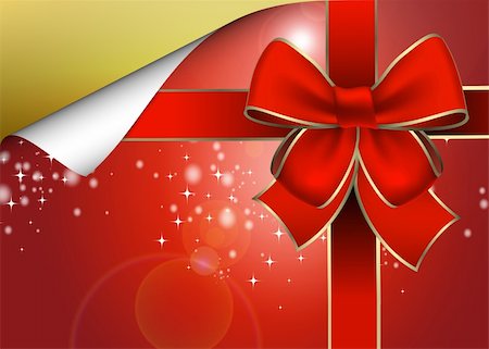 simsearch:400-05381288,k - Christmas gift package with a red bow Stock Photo - Budget Royalty-Free & Subscription, Code: 400-04723724
