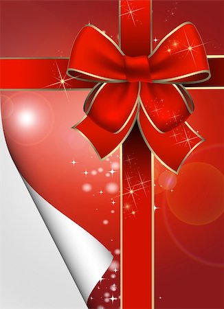 simsearch:400-05381288,k - Christmas gift package with a red bow Stock Photo - Budget Royalty-Free & Subscription, Code: 400-04723725