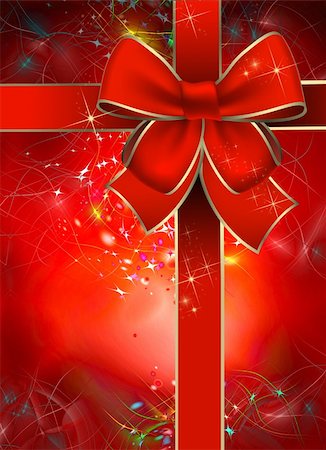 simsearch:400-05381288,k - Christmas gift package with a red bow Stock Photo - Budget Royalty-Free & Subscription, Code: 400-04723726