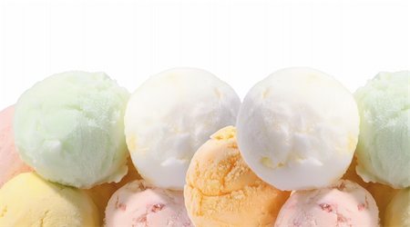 simsearch:400-05718903,k - fruit ice cream on white Stock Photo - Budget Royalty-Free & Subscription, Code: 400-04735158