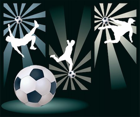 soccer retro designs - Vector Soccer Players. Easy Change Colors. EPS 8 vector file included Stock Photo - Budget Royalty-Free & Subscription, Code: 400-04735671