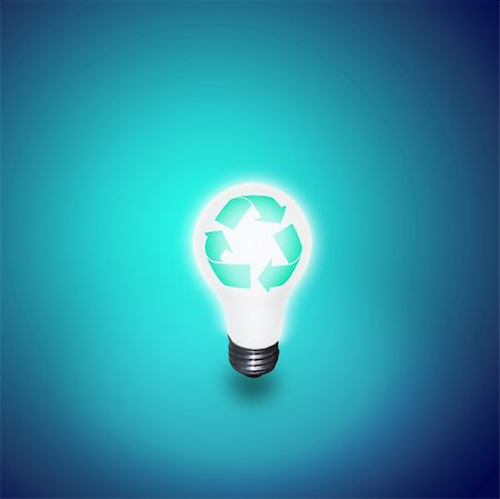 simsearch:400-04265413,k - Recycle Idea Bulb Stock Photo - Budget Royalty-Free & Subscription, Code: 400-04736633