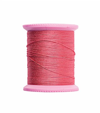 simsearch:400-06079198,k - Bright red thread isolated on white Stock Photo - Budget Royalty-Free & Subscription, Code: 400-04738418