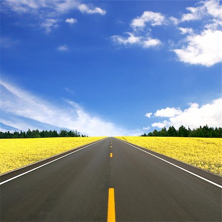 simsearch:400-04436530,k - Asphalt road and blue sky Stock Photo - Budget Royalty-Free & Subscription, Code: 400-04738699