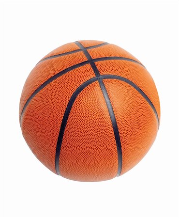 simsearch:400-04833689,k - Ball for basketball of orange colour isolated on white background Stock Photo - Budget Royalty-Free & Subscription, Code: 400-04739057