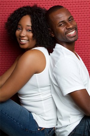 simsearch:400-04739802,k - Laughing happy black couple Stock Photo - Budget Royalty-Free & Subscription, Code: 400-04739792