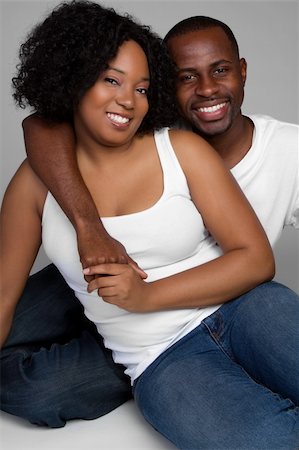 simsearch:400-04739802,k - Happy smiling loving black couple Stock Photo - Budget Royalty-Free & Subscription, Code: 400-04739800