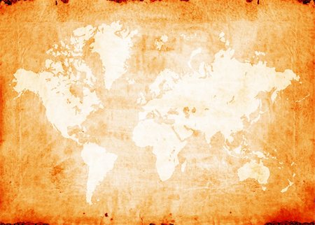 simsearch:400-07680047,k - Vintage world map Stock Photo - Budget Royalty-Free & Subscription, Code: 400-04730874