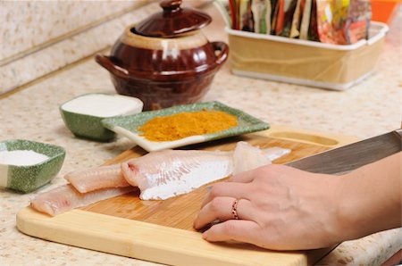 simsearch:400-05744780,k - Meal preparation on kitchen from a fish Stock Photo - Budget Royalty-Free & Subscription, Code: 400-04730872
