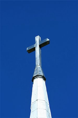 Cross on top of a church Stock Photo - Budget Royalty-Free & Subscription, Code: 400-04732400