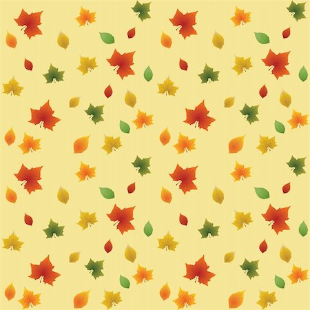 simsearch:400-04597082,k - Seamless autumn background from a leaves Foto de stock - Super Valor sin royalties y Suscripción, Código: 400-04732839