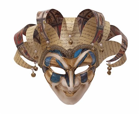 souvenir masks - italian traditional mask of Harlequin frontal. Venice carnival Stock Photo - Budget Royalty-Free & Subscription, Code: 400-04733241