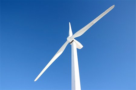 Single wind turbine generating electricity Stock Photo - Budget Royalty-Free & Subscription, Code: 400-04744385