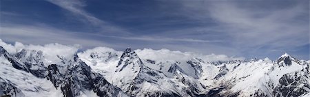 simsearch:400-04269017,k - Mountain panorama. Caucasus, region Dombay. View from the ski slope. Photographie de stock - Aubaine LD & Abonnement, Code: 400-04744597