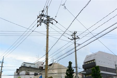 power line in Japan Stock Photo - Budget Royalty-Free & Subscription, Code: 400-04745393