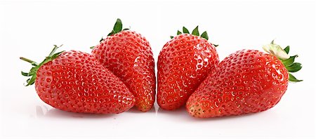 simsearch:400-05370991,k - Few Strawberries isolated on white Stock Photo - Budget Royalty-Free & Subscription, Code: 400-04745606