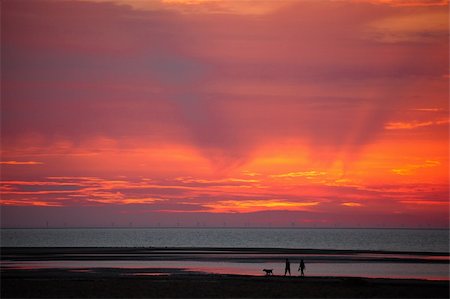 simsearch:400-05703164,k - Sunset on the beach in Wells-next the sea in Great Britain Stock Photo - Budget Royalty-Free & Subscription, Code: 400-04746399