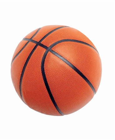 simsearch:400-04833689,k - Ball for basketball of orange colour isolated on white background Stock Photo - Budget Royalty-Free & Subscription, Code: 400-04746510