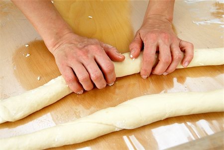 simsearch:649-06845217,k - woman hands rolling out dough on table Stock Photo - Budget Royalty-Free & Subscription, Code: 400-04748016