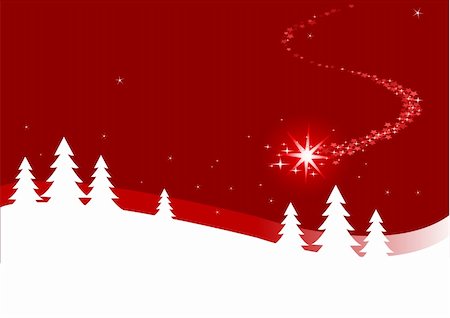 shooting star - An abstract Christmas background illustration with shutting star Stock Photo - Budget Royalty-Free & Subscription, Code: 400-04748566