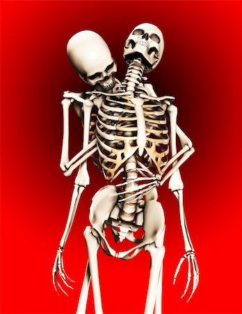 simsearch:400-06394180,k - A skeleton that is being caught by another skeleton. Stock Photo - Budget Royalty-Free & Subscription, Code: 400-04748573