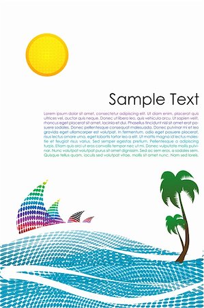 simsearch:400-04266669,k - illustration of beautiful landscape with colorful dot pattern Stock Photo - Budget Royalty-Free & Subscription, Code: 400-04748820