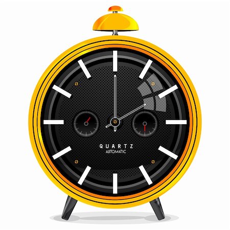 simsearch:400-07977470,k - illustration of alarm clock on isolated background Stock Photo - Budget Royalty-Free & Subscription, Code: 400-04748895