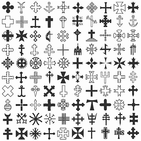 evangelist - Set Crosses vector. various religious symbols Stock Photo - Budget Royalty-Free & Subscription, Code: 400-04749020