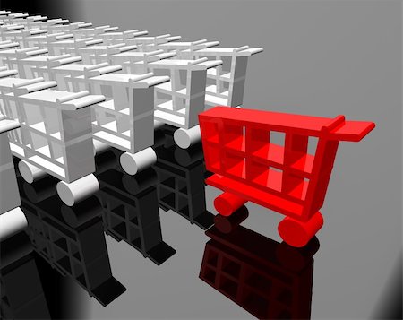 simsearch:400-04321973,k - 3d image of shopping cart Stock Photo - Budget Royalty-Free & Subscription, Code: 400-04749127