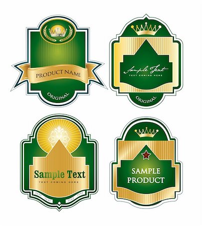 simsearch:400-05904254,k - Framed labels set in editable vector format Stock Photo - Budget Royalty-Free & Subscription, Code: 400-04749242