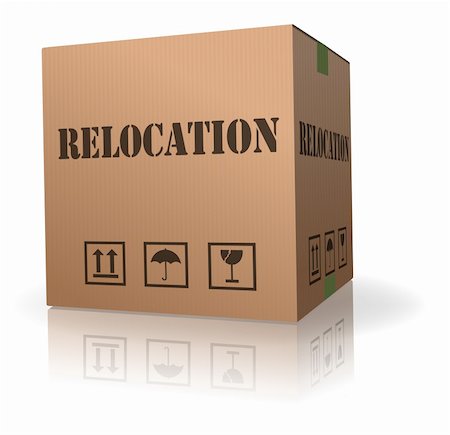 simsearch:400-05735817,k - relocation cardboard box to move goods moving container Stock Photo - Budget Royalty-Free & Subscription, Code: 400-04749463