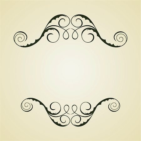 flower line graphic - Illustration of beautifull vintage template. Vector Stock Photo - Budget Royalty-Free & Subscription, Code: 400-04742840