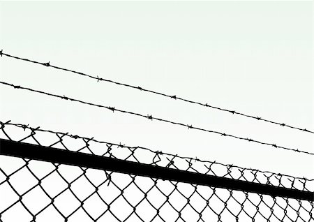 vector illustration of a barbed wire Stock Photo - Budget Royalty-Free & Subscription, Code: 400-04743222