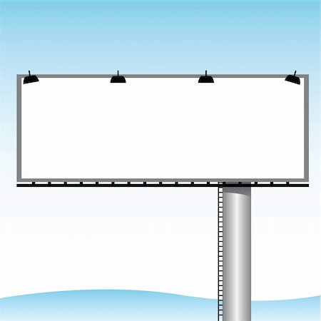 simsearch:400-04770005,k - vector illustration of an outdoor billboard Stock Photo - Budget Royalty-Free & Subscription, Code: 400-04743381