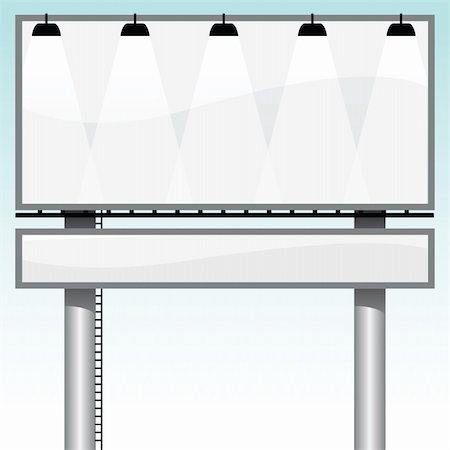 simsearch:400-04770005,k - vector illustration of an outdoor billboard Stock Photo - Budget Royalty-Free & Subscription, Code: 400-04743382