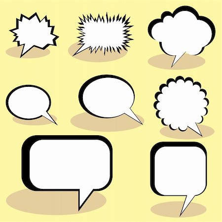 simsearch:400-04320168,k - Speech And Thought Bubbles. EPS 10 vector file included Stock Photo - Budget Royalty-Free & Subscription, Code: 400-04755201