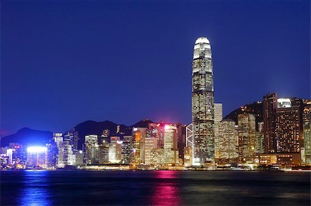 simsearch:400-07634376,k - Hong Kong skyline Foto de stock - Super Valor sin royalties y Suscripción, Código: 400-04756316