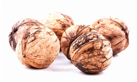 simsearch:400-04833195,k - Walnuts on white background Stock Photo - Budget Royalty-Free & Subscription, Code: 400-04756503