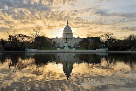 Capitol hill building in the morning with colorful cloud , Washington DC. Stock Photo - Budget Royalty-Free & Subscription, Code: 400-04758290