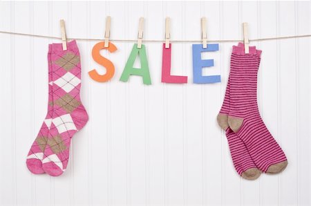 simsearch:400-04263617,k - Vibrant Image for Your Next SALE featuring the word SALE and Pink Socks. Photographie de stock - Aubaine LD & Abonnement, Code: 400-04758693