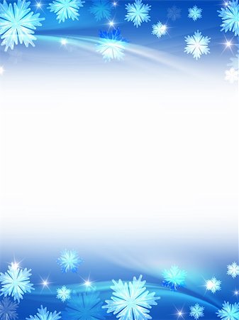 simsearch:400-05006261,k - white blue christmas background with crystal snowflakes, stars and curves Stock Photo - Budget Royalty-Free & Subscription, Code: 400-04759166