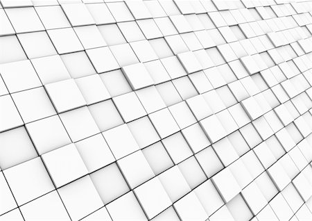 3d cube wall area isolated on white background Stock Photo - Budget Royalty-Free & Subscription, Code: 400-04750082
