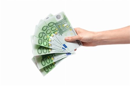 simsearch:400-04011910,k - Several bills on one hundred euro in feminine hand Stock Photo - Budget Royalty-Free & Subscription, Code: 400-04750224